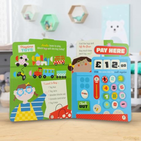 My First Busy Shop: Interactive Board Book - Alexander Cox [KSIĄŻKA]
