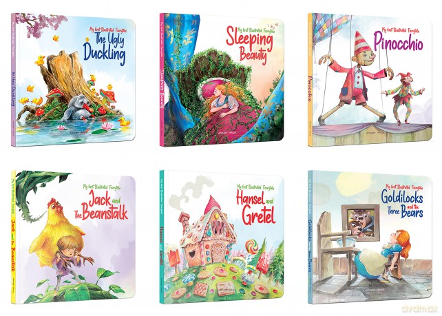 My First Illustrated Fairytales Board Book (Set of 6 Books) (My First Fairytales) [KSIĄŻKA]
