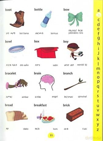 My First Picture Dictionary: English-Amharic - with over 1000 words - M Watson [KSIĄŻKA]