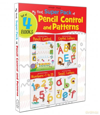 My First Super Pack of Pencil Control and Patterns: Pack of Activity Books to Practice Patterns, Numbers and Alphabet [KSIĄŻKA]
