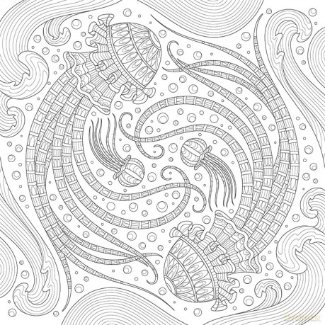 My Ocean Mandala Coloring Book: 30 Stunning, Oversized Coloring Pages - Marica Zottino [KSIĄŻKA]