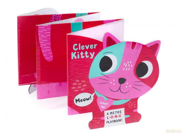 My Pawsome Pets Clever Kitty: Interactive 1-Metre Long Fold-Out Animal Playbook for Toddlers - Louise Martin [KSIĄŻKA]