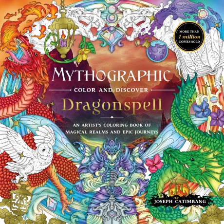 Mythographic Color and Discover: Dragonspell: An Artist's Coloring Book of Magical Realms and Epic Journeys - Joseph Catimbang [KSIĄŻKA]