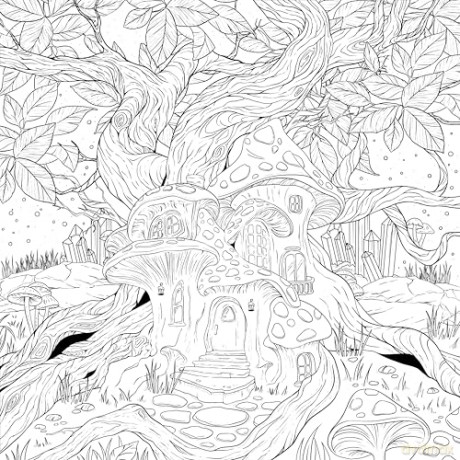 Mythographic Color and Discover: Wolf Moon: An Artist's Coloring Book of Moonlit Animalia - Gloria Shugleva [KSIĄŻKA]