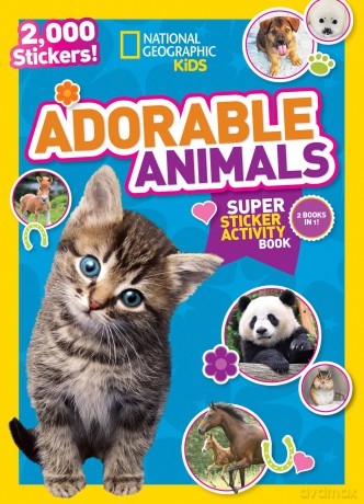 National Geographic Kids Adorable Animals Super Sticker Activity Book-Special Sales Edition: 2,000 Stickers! (NG Sticker Activity Books) [KSIĄŻKA]