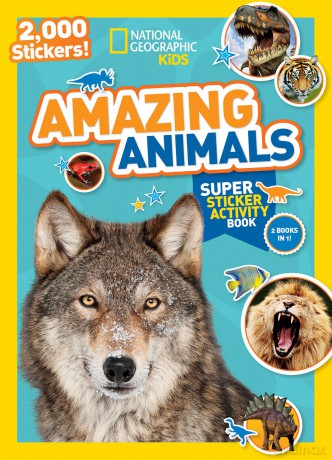 National Geographic Kids Amazing Animals Super Sticker Activity Book: 2,000 Stickers! (NG Sticker Activity Books) [KSIĄŻKA]
