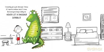 Never Let a Dinosaur Scribble - Diane Alber [KSIĄŻKA]