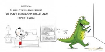 Never Let a Dinosaur Scribble - Diane Alber [KSIĄŻKA]