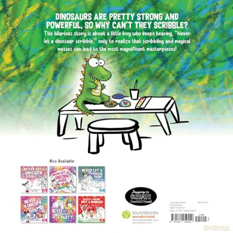 Never Let a Dinosaur Scribble - Diane Alber [KSIĄŻKA]