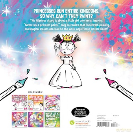 Never Let a Princess Paint: with her Unicorn! - Diane Alber [KSIĄŻKA]