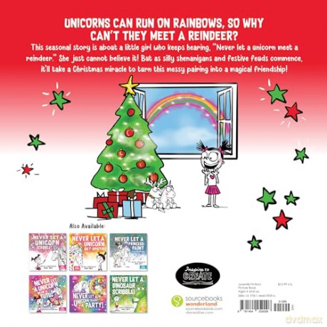 Never Let a Unicorn Meet a Reindeer - Diane Alber [KSIĄŻKA]