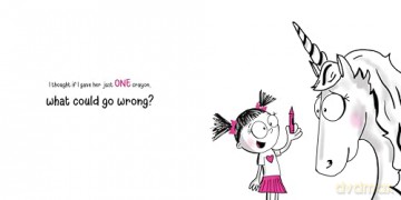 Never Let a Unicorn Scribble - Diane Alber [KSIĄŻKA]