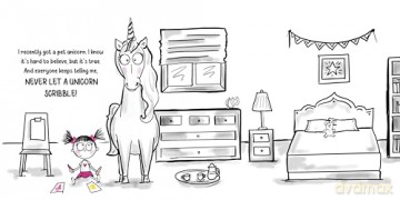 Never Let a Unicorn Scribble - Diane Alber [KSIĄŻKA]