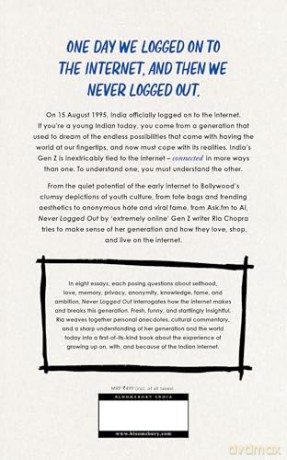 Never Logged Out: How the Internet Created India's Gen Z - Ria Chopra [KSIĄŻKA]