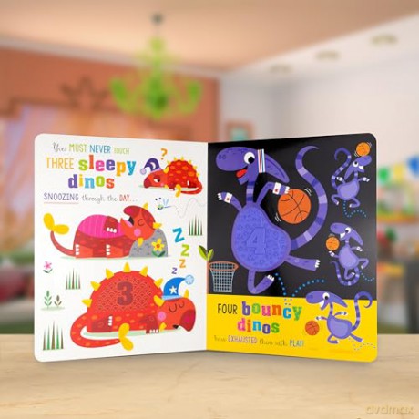 Never Touch a Dinosaur: 10 Hungry Dinos - Cara Jenkins [KSIĄŻKA]