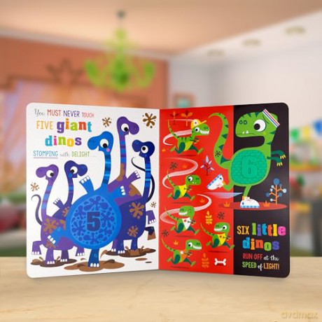 Never Touch a Dinosaur: 10 Hungry Dinos - Cara Jenkins [KSIĄŻKA]