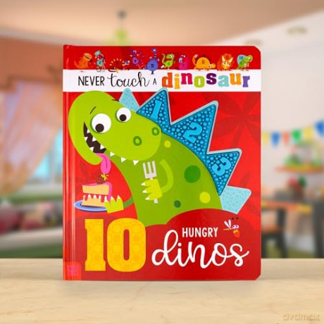 Never Touch a Dinosaur: 10 Hungry Dinos - Cara Jenkins [KSIĄŻKA]