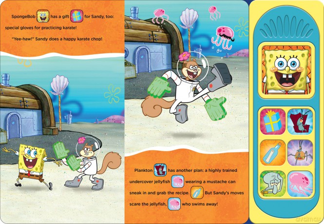 Nickelodeon Spongebob Squarepants - Happy FUNday! 7-Button Sound Book - PI Kids - PI Kids [KSIĄŻKA]
