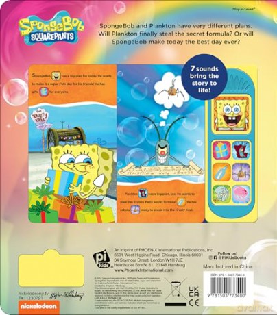 Nickelodeon Spongebob Squarepants - Happy FUNday! 7-Button Sound Book - PI Kids - PI Kids [KSIĄŻKA]
