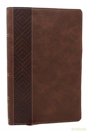 NKJV, Personal Size New Testament, Brown Leathersoft, Red Letter, Comfort Print: Nkjv, New Testament, Brown, Red Letter, Comfort Print - Thomas Nelson [KSIĄŻKA]