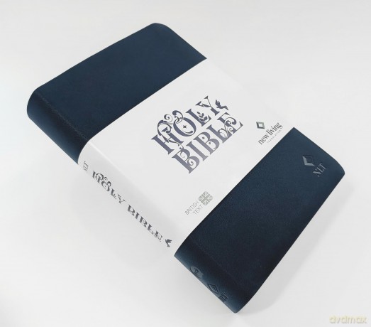 NLT Holy Bible: New Living Translation, British Text Version in Blue Soft-tone Flexiback Binding - Professor NLT Translators [KSIĄŻKA]