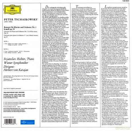 Sviatoslav Richter: Tchaikovsky Piano Concerto No. 1 [Winyl]