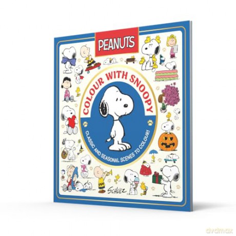 Official Peanuts: Colour with Snoopy: ALL NEW, celebrating 75 years of Peanuts, a collection of classic colourings for fans of the film, comics and tv shows - Charles M. Schulz [KSIĄŻKA]