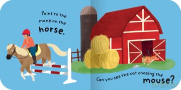 On the Farm: Bright and bold board books, designed to stimulate interaction between 2-plus toddlers and their world. (Spot and Do) - Miles Kelly [KSIĄŻKA]
