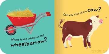 On the Farm: Bright and bold board books, designed to stimulate interaction between 2-plus toddlers and their world. (Spot and Do) - Miles Kelly [KSIĄŻKA]