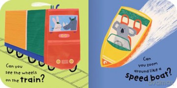 On the Move: Bright and bold board books, designed to stimulate interaction between 2-plus toddlers and their world. (Spot and Do) - Miles Kelly [KSIĄŻKA]