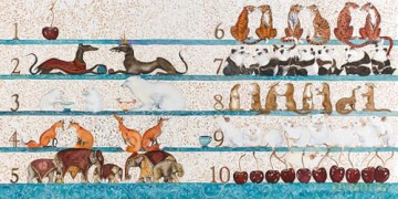 One Cheetah, One Cherry: A Book of Beautiful Numbers - Jackie Morris [KSIĄŻKA]