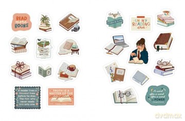 One More Page: A Sticker Book for Book Lovers! - Katie Hughes [KSIĄŻKA]