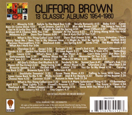 Clifford Brown: 13 Classic Albums: 1954-1960 [6CD]