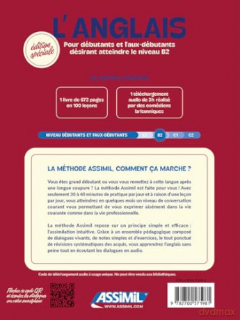 Pack ANGLAIS Ed. limitée 2025: Coffret avec 1 livre de 100 leçons et 1 téléchargement audio (Sans Peine) - Anthony Bulger [KSIĄŻKA]