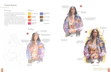 Paint 50: Watercolour Figures: From basic shapes to amazing paintings in super-easy steps - Trevor Waugh [KSIĄŻKA]