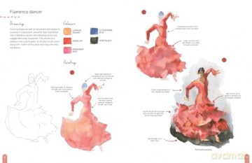 Paint 50: Watercolour Figures: From basic shapes to amazing paintings in super-easy steps - Trevor Waugh [KSIĄŻKA]