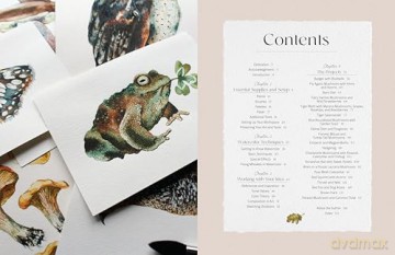 Painting Woodland Watercolors: Learn to Paint Beautiful Mushrooms, Animals, Insects, and Other Forest Wonders - Rita Gould [KSIĄŻKA]