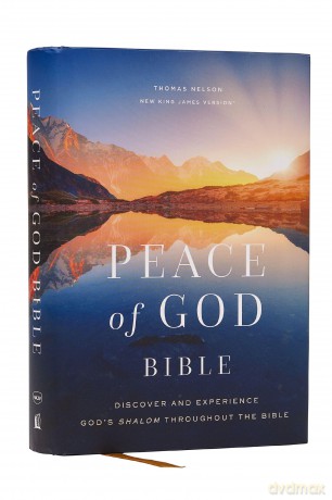 Peace of God Bible: Discover and Experience God's Shalom Throughout the Bible (NKJV, Hardcover, Red Letter, Comfort Print) - Jeremiah J. Johnston PhD [KSIĄŻKA]