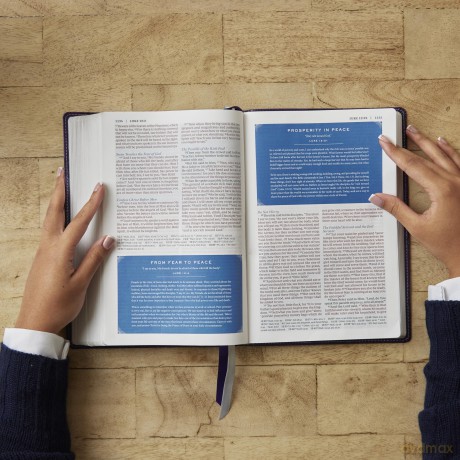 Peace of God Bible: Discover and Experience God's Shalom Throughout the Bible (NKJV, Hardcover, Red Letter, Comfort Print) - Jeremiah J. Johnston PhD [KSIĄŻKA]