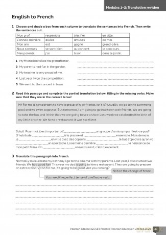 Pearson Edexcel GCSE French Vocabulary, Grammar and Translation Workbook (GCSE MFL 2024 for Edexcel) - Tom Hockaday [KSIĄŻKA]