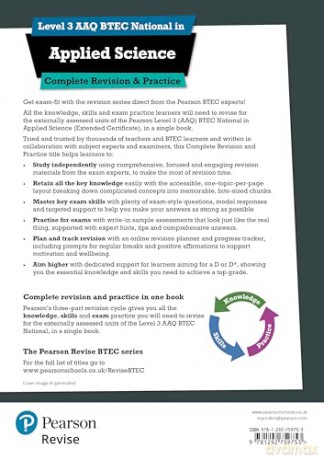 Pearson Revise Level 3 AAQ BTEC National in Applied Science Complete Revision and Practice - Nigel Saunders [KSIĄŻKA]