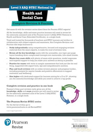 Pearson Revise Level 3 AAQ BTEC National in Health and Social Care Complete Revision and Practice - Elizabeth Haworth [KSIĄŻKA]
