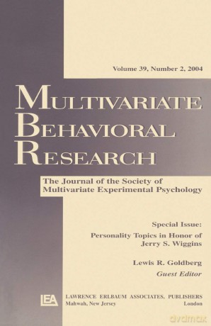 Personality Topics in Honor of Jerry S. Wiggins: A Special Issue of Multivariate Behavioral Research - Lewis R. Goldberg [KSIĄŻKA]