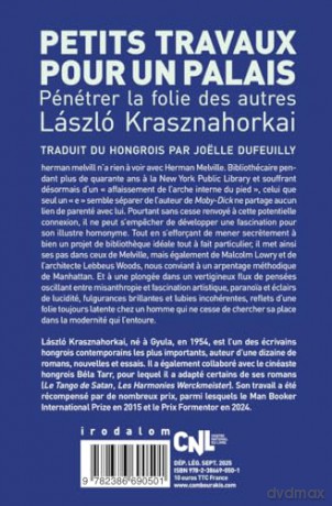 Petits travaux pour un palais - László Krasznahorkai [KSIĄŻKA]
