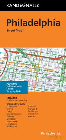 Philadelphia Street Map - Pennsylvania - Rand McNally [KSIĄŻKA]