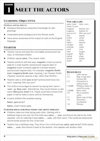 Philippus Primary Latin: A Latin Scheme for Primary Schools - Gillian England [KSIĄŻKA]
