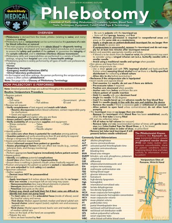Phlebotomy: A Quickstudy Laminated Reference Guide - Kathryn Almquist [KSIĄŻKA]