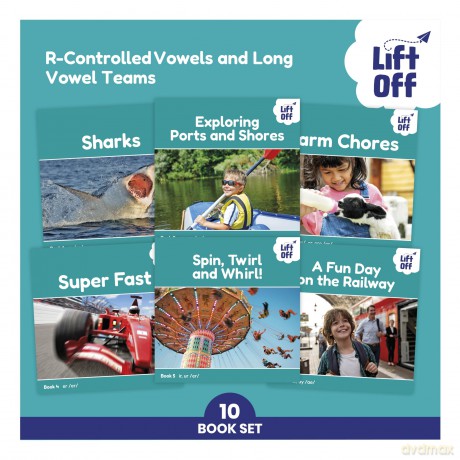 Phonic Books Lift Off Readers R-Controlled Vowels and Long Vowel Teams - Phonic Books [KSIĄŻKA]