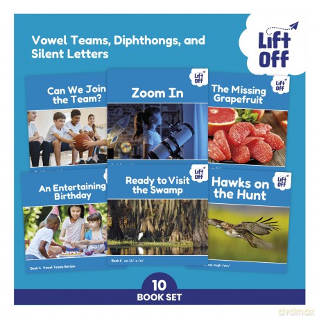 Phonic Books Lift Off Readers Vowel Teams, Diphthongs, and Silent Letters - Phonic Books [KSIĄŻKA]