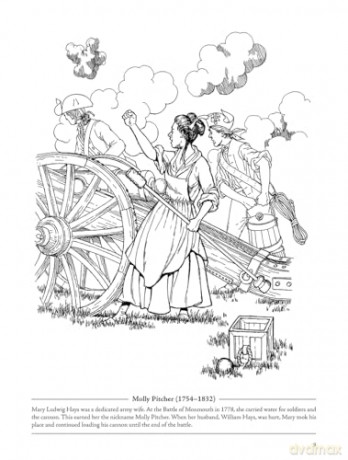 Picture the Past: Heroes and Heroines of the American Revolution: Historical Coloring Book - Peter F. Copeland [KSIĄŻKA]